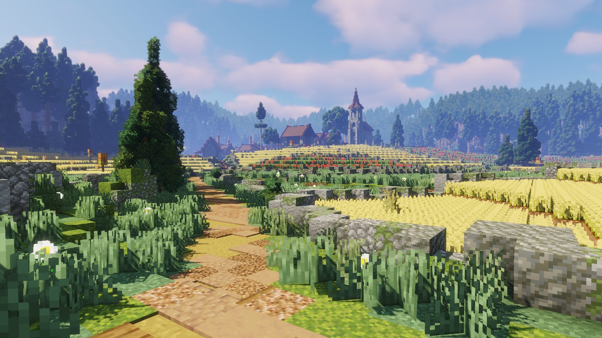 A medieval village in the world of Valeryn